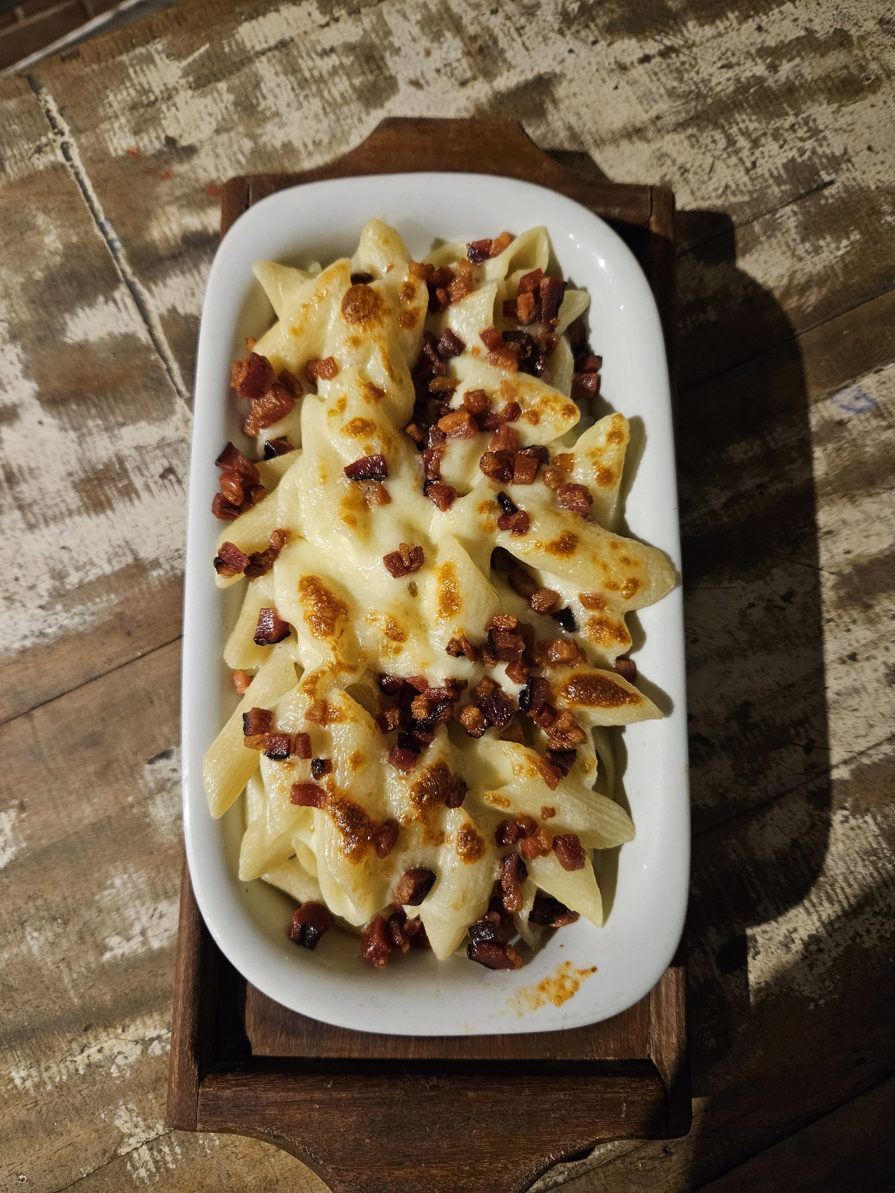 Penne ao Gorgonzola + Crispy